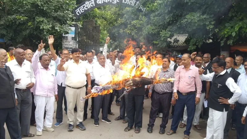 अयोध्या: हापुड़ कांड को लेकर जिला कचहरी समेत सभी तहसीलों में अधिवक्ताओं ने किया जोरदार प्रदर्शन, फूंका पुतला