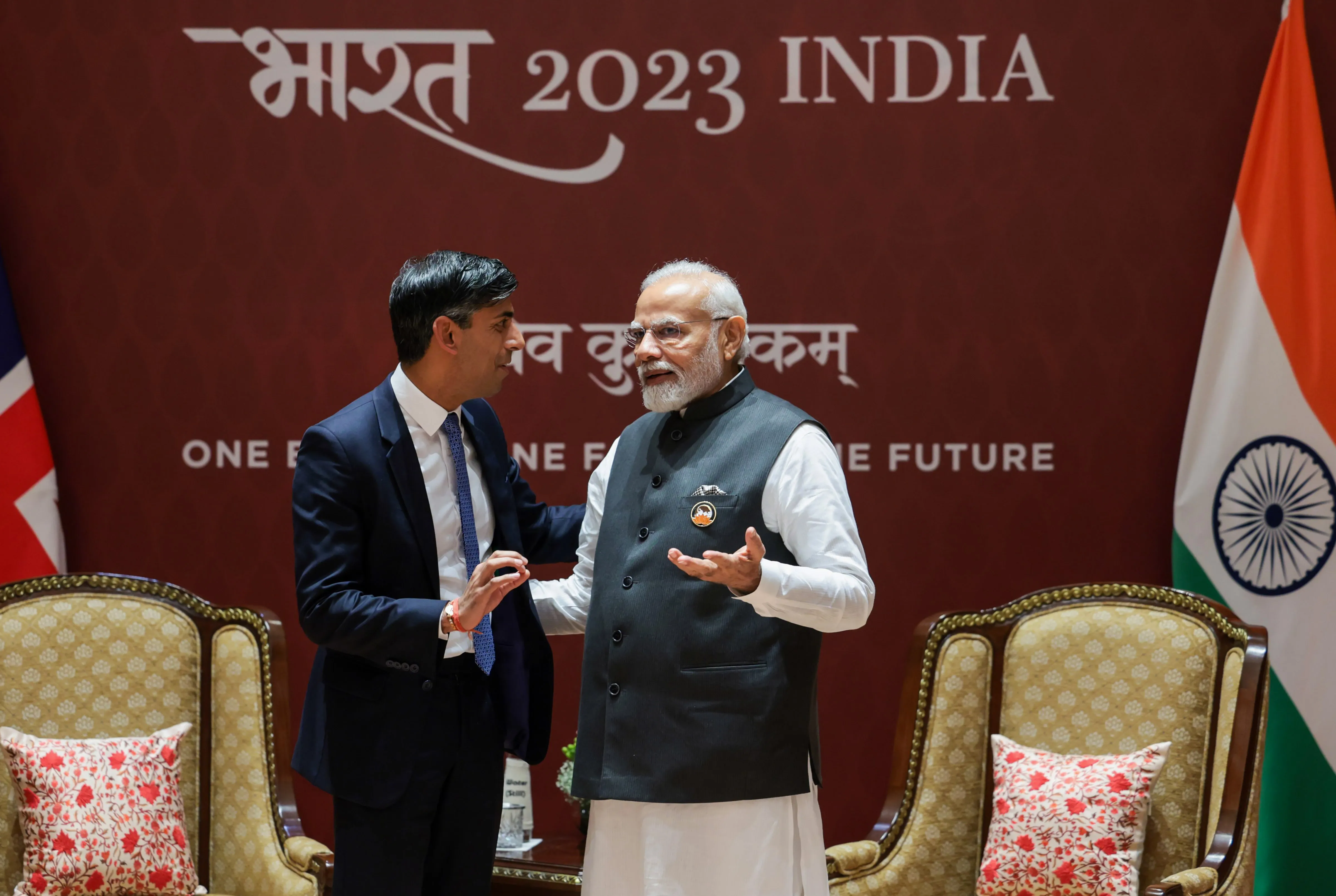 प्रधानमंत्री मोदी और ब्रिटेन के प्रधानमंत्री सुनक के बीच द्विपक्षीय बैठक, इन मुद्दों पर हुई चर्चा