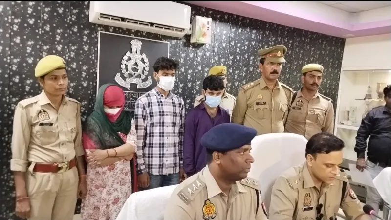 फिरोजाबाद पुलिस का खुलासा - मौसेरे भाइयों के साथ मिलकर महिला ने ससुराल में कराई 43 लाख की लूट