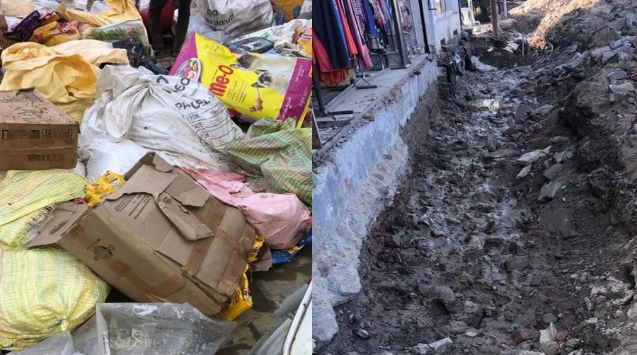 बरेली: कार्यदायी संस्था की लापरवाही, अंधाधुंध खुदाई से टूटी पानी की पाइपलाइन