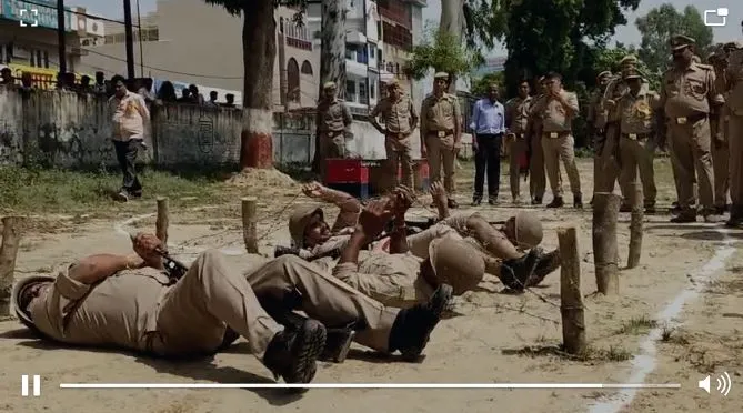 बदायूं: दीवार चढ़ना, रस्सी पर चलना और कूदना, हौसले के साथ बढ़े खिलाड़ी