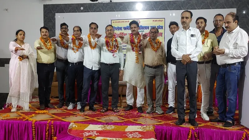 बाराबंकी: अनिल डिप्लोमा फार्मासिस्ट के अध्यक्ष तथा कमल सिंह मंत्री निर्वाचित