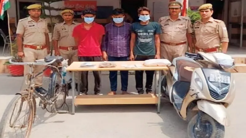 बिजनौर: शराब के विवाद में की थी मजदूर की हत्या, तीन आरोपी गिरफ्तार