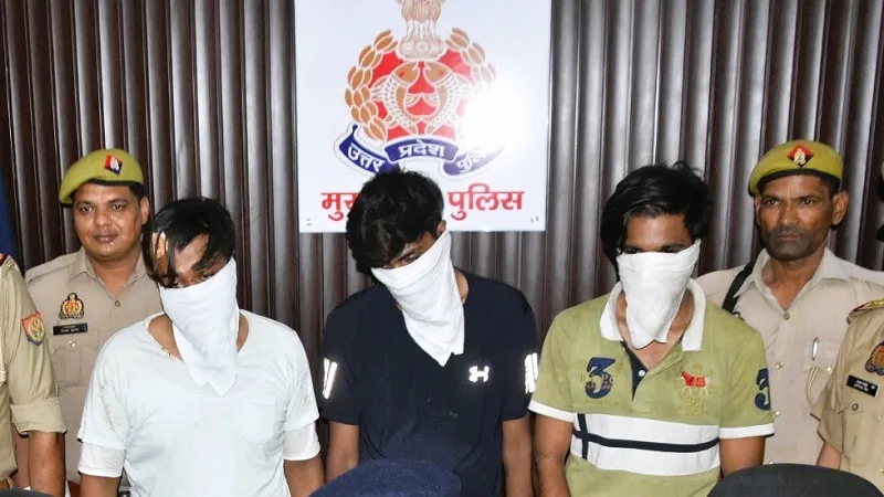 मुरादाबाद : दिल्ली के तीन उचक्के गिरफ्तार, महिला व निर्यातक से छीनी थी चेन
