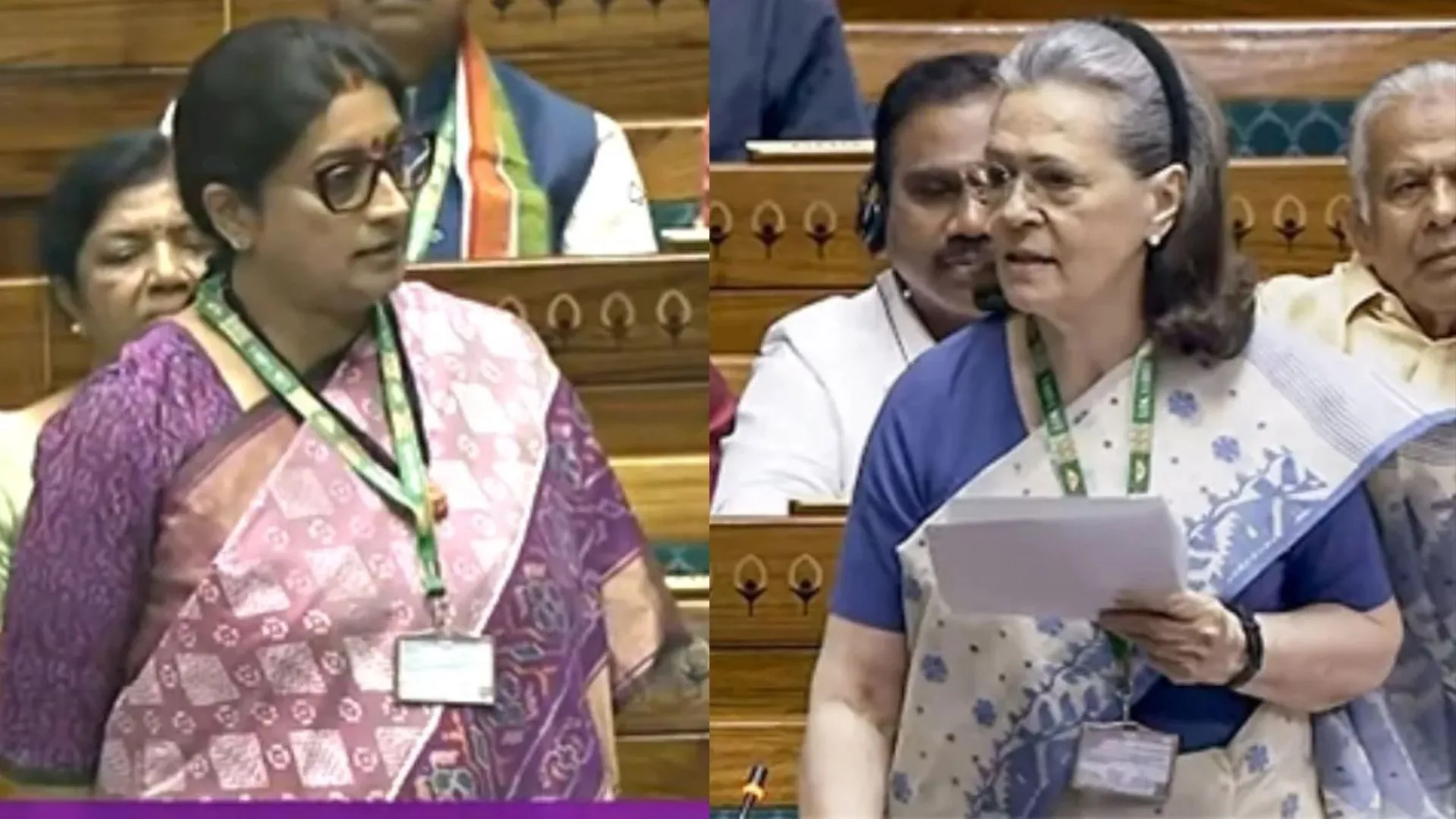 ईरानी ने सोनिया पर साधा परोक्ष निशाना, कहा- ‘अपना विधेयक’ कहकर श्रेय लेने की होड़ 