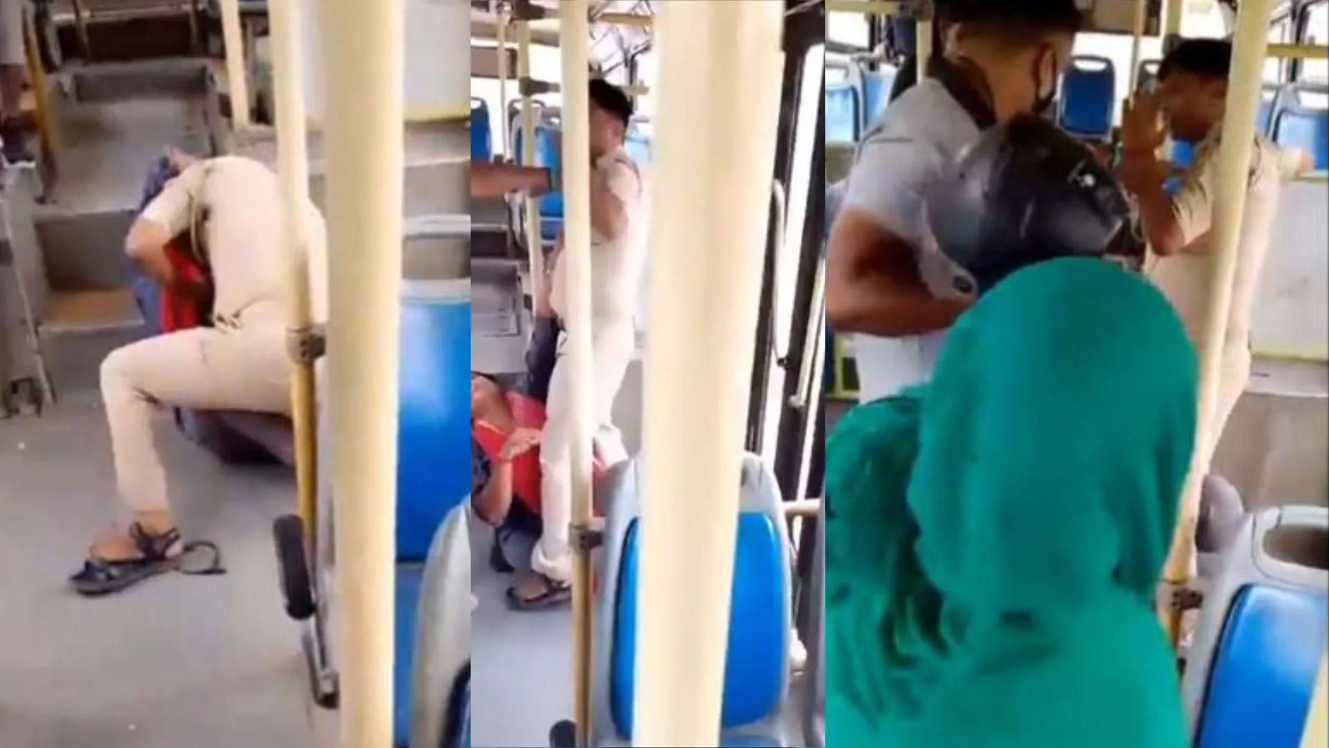 चलती बस में एक महिला के साथ दुर्व्यवहार करता नजर आया शख्स, Video वायरल