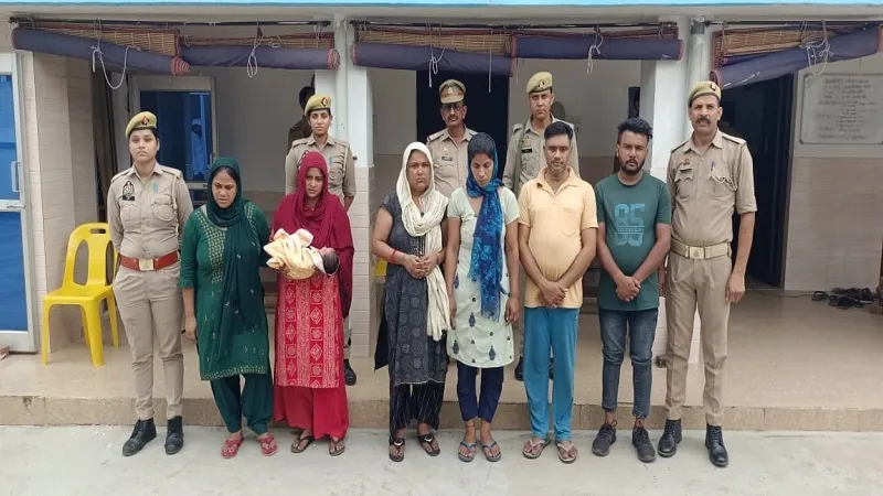 मुरादाबाद : बच्चों की खरीद-फरोख्त करने वाली चार महिला समेत छह गिरफ्तार