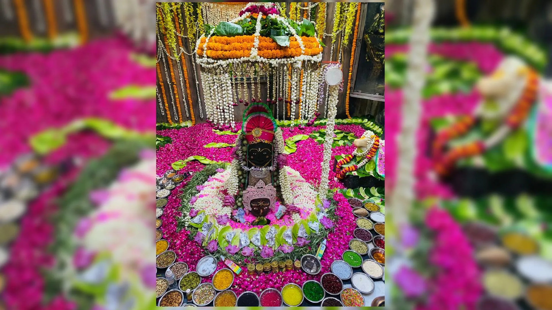 पीलीभीत: गौरीशंकर बाबा का छप्पन पान भोग श्रृंगार..देखने को उमड़े भक्त 