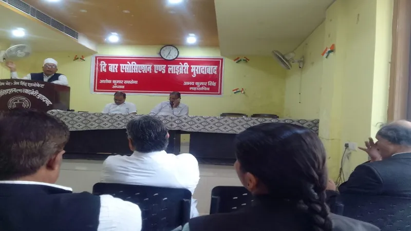 मुरादाबाद: युवा अधिवक्ता उमेश के निधन पर श्रद्धांजलि देकर जताया शोक