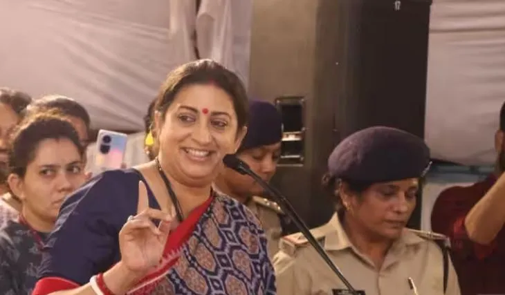 आगामी चुनाव धर्म और अधर्म के बीच की लड़ाई है: स्मृति ईरानी 