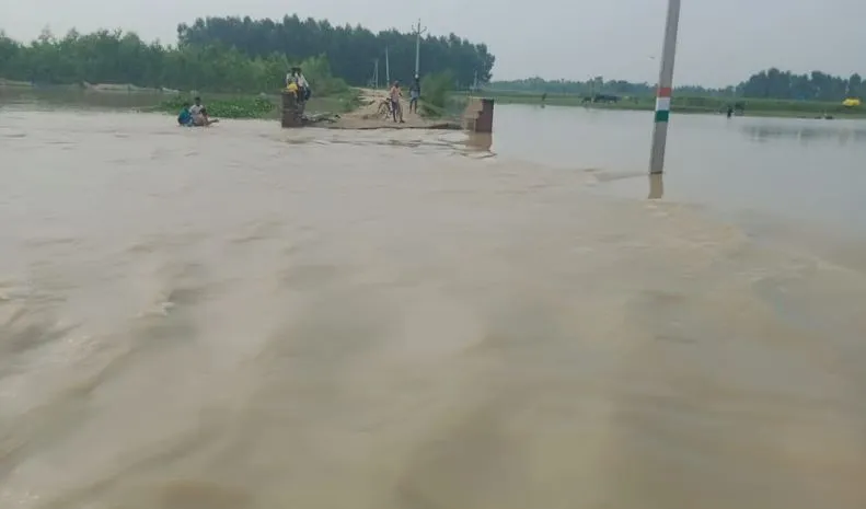 शाहजहांपुर: नहीं टला बाढ़ का खतरा, फिर बढ़ा पांच नदियों का जलस्तर