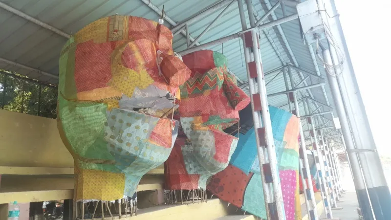 वाराणसी में 75 फीट का रावण का पुतला हो रहा तैयार, विजयदशमी पर एक घंटे होगी आतिशबाजी 