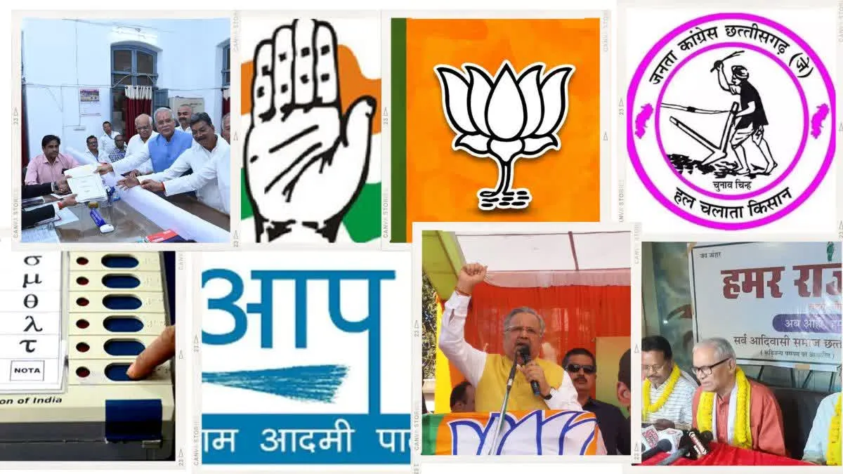 छत्तीसगढ़ चुनाव: दूसरे चरण के 70 विधानसभा क्षेत्रों के लिए 1219 उम्मीदवारों ने 1985 नामांकन पत्र भरे 
