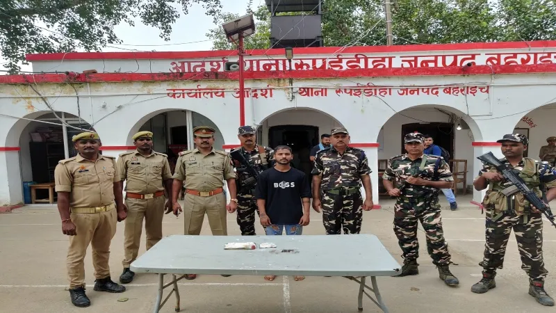 बहराइच : सीमा पर 42 लाख मूल्य की स्मैक बरामद, तस्कर गिरफ्तार