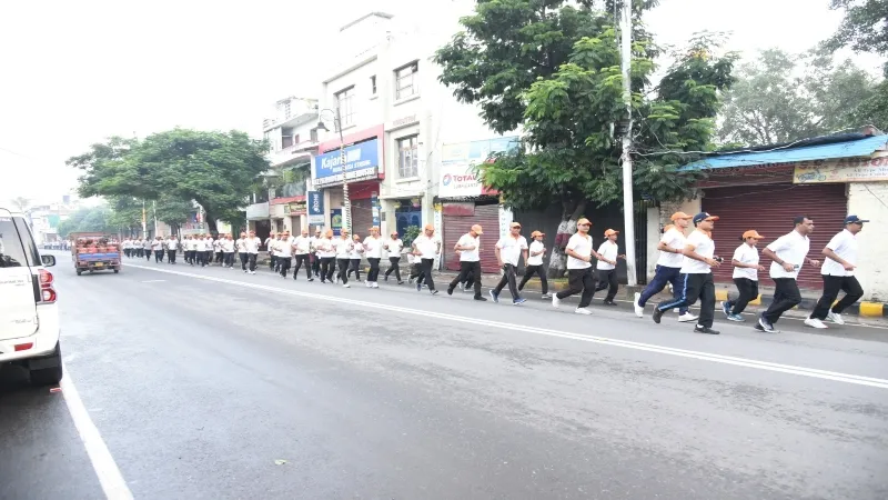 एनडीआरएफ वाराणसी ने किया फिट इंडिया स्वच्छता फ्रीडम रन 4.0 का आयोजन