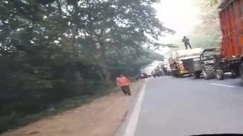 बहराइच में बाइक सवार की ट्रक की टक्कर से मौत, हाइवे पर लगा जाम