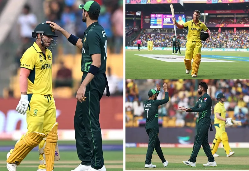 AUS vs PAK World Cup 2023 : ऑस्ट्रेलिया ने पाकिस्तान को दिया 368 रनों का टारगेट, डेविड वॉर्नर-मिचेल मार्श ने जड़े शतक...शाहीन अफरीदी का 'पंजा'