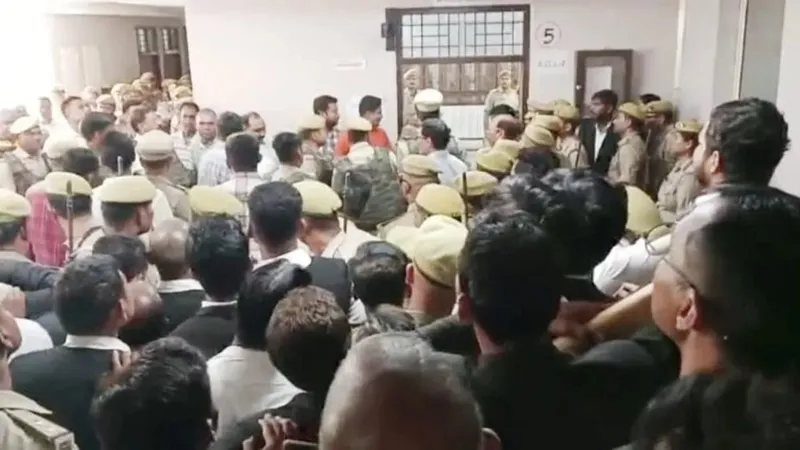 अंडरवर्ल्ड डॉन बबलू श्रीवास्तव को कोर्ट में किया गया पेश, छावनी में तब्दील रही कचहरी