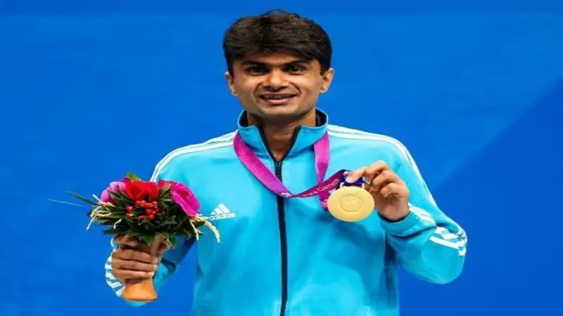 Asian Para Games 2023: तिरंगे को देख भावुक हुए सुहास, किया प्रणाम