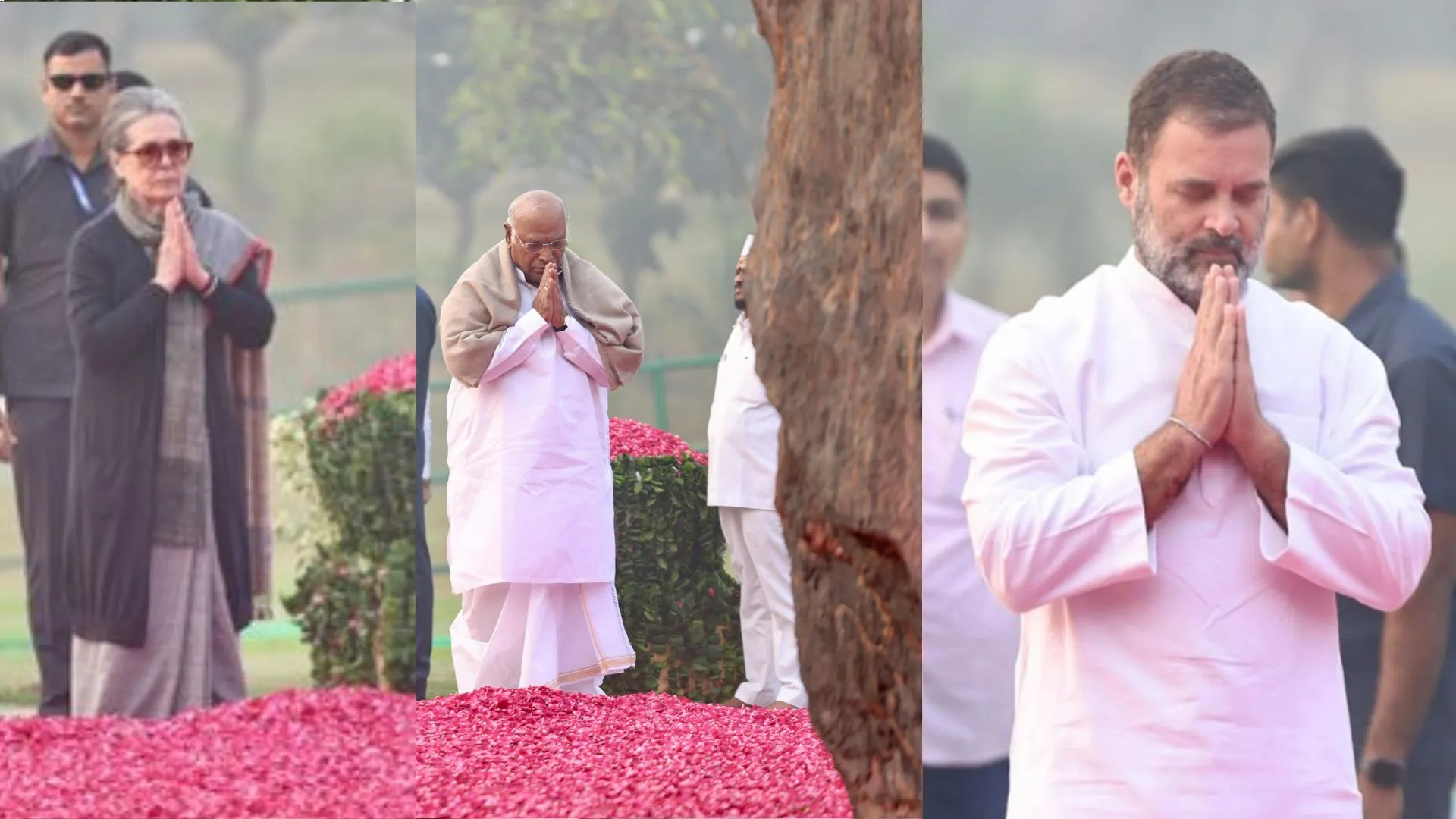 सोनिया, खड़गे और राहुल ने इंदिरा गांधी की पुण्यतिथि पर उन्हें की श्रद्धांजलि अर्पित