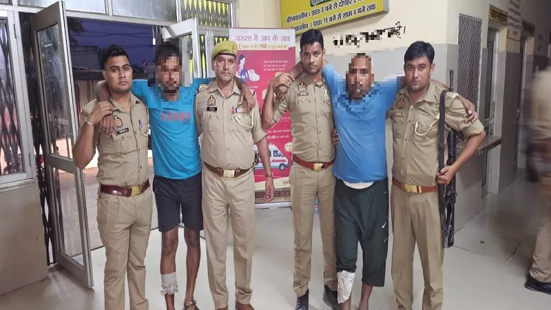 रामपुर: स्वार और टांडा पुलिस की मुठभेड़ में चार गो तस्कर घायल