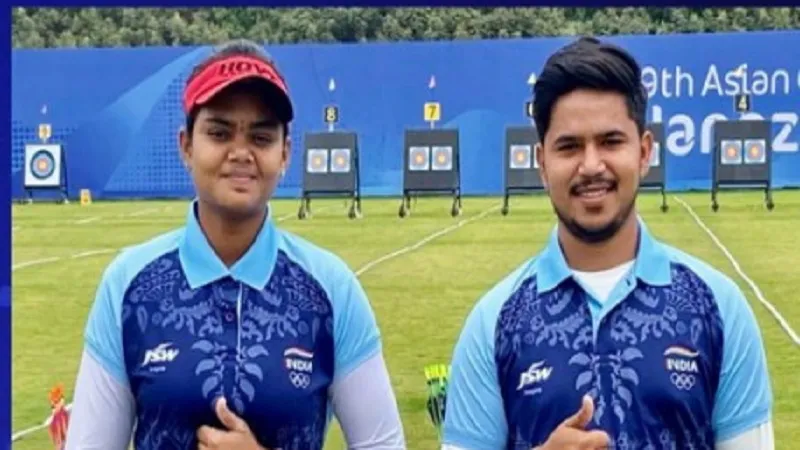 ओजस देवताले-ज्योति सुरेखा ने कंपाउंड मिश्रित टीम स्पर्धा में स्वर्ण पदक जीता, भारत ने सर्वाधिक स्वर्ण पदक जीतने के रिकॉर्ड से की बराबरी 