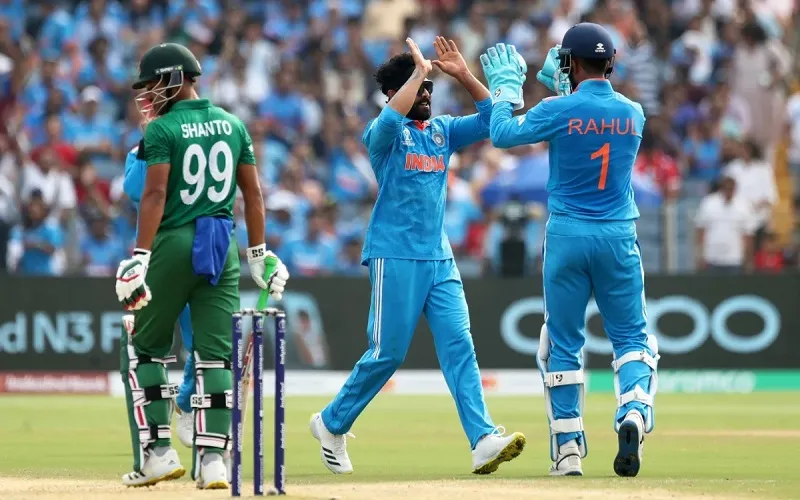 IND Vs BAN World Cup 2023 : बांग्लादेश ने भारत को दिया 257 रनों को टारगेट, बुमराह-सिराज और जडेजा ने झटके 2-2 विकेट
