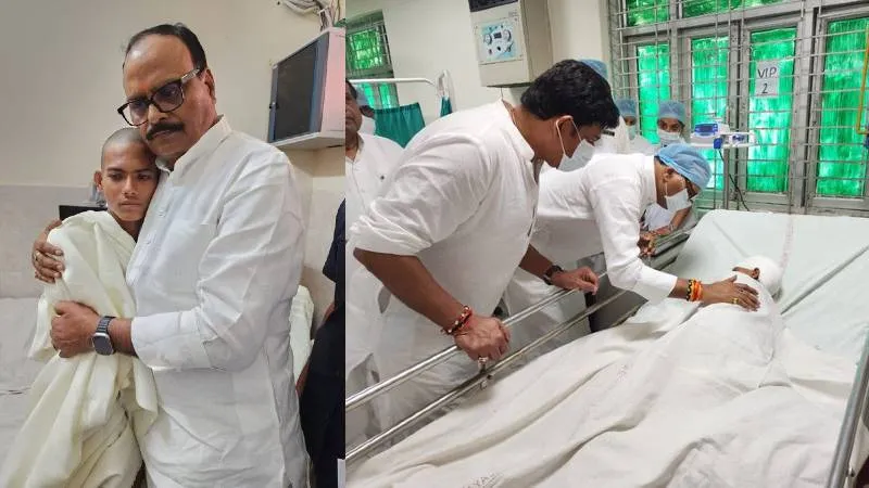 देवरिया हत्याकांड: बीआरडी पहुंचे ब्रजेश पाठक, घायल बच्चे का जाना हाल, कहा- दोषियों के खिलाफ होगी सख्त कार्रवाई 