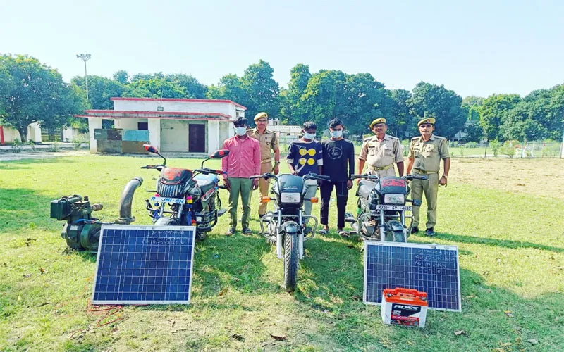 हरदोई: पुलिस ने अंतर्राज्यीय गिरोह के तीन चोरों को किया गिरफ्तार