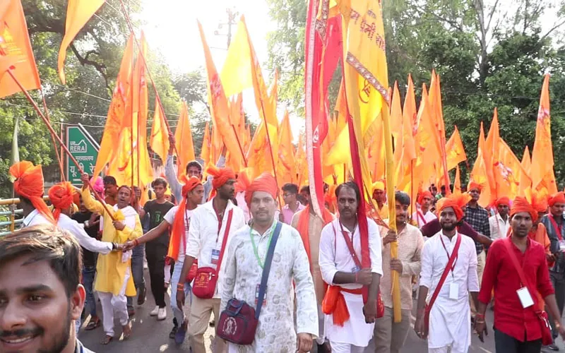 लखनऊ: विजयदशमी पर निकली श्रीराम शुभकामना पद यात्रा, 30 अक्टूबर को श्रद्धालु पहुंचेंगे अयोध्या