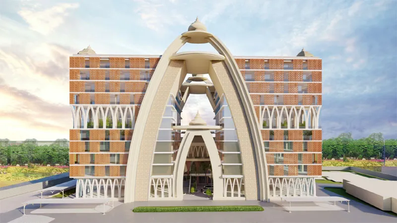 योगी सरकार काशी में मंदिर के स्वरूप में कराने जा रही भवन का निर्माण, 10-10 मंजिल का होगा दो टावर, यह होंगी खूबियां