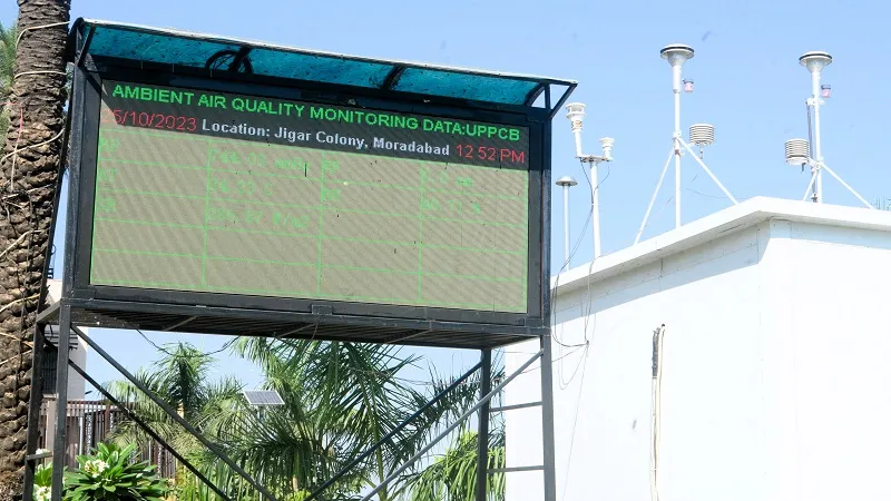 मुरादाबाद : आतिशबाजी के चलते बढ़ा महानगर में वायु प्रदूषण, एक्यूआई में उछाल