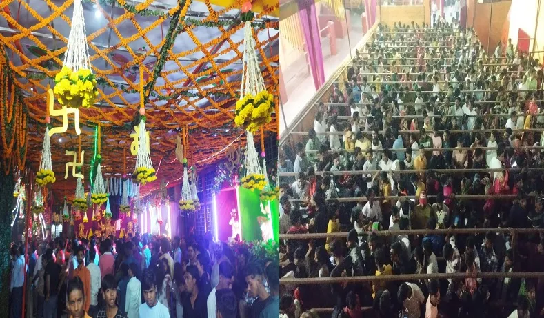 मुरादाबाद : पहले नवरात्र पर मंदिरों में उमड़ी भक्तों की भीड़, की मां शैलपुत्री की पूजा-अर्चना