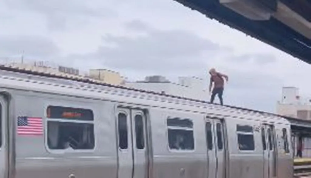 VIRAL VIDEO: चलती मेट्रो पर चढ़ा शख्स, हीरो की तरह किए स्टंट, वीडियो देख थम जाएंगी सांसें
