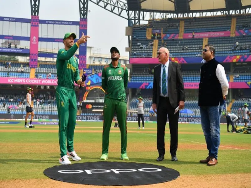 SA Vs BAN, World Cup 2023  : दक्ष‍िण अफ्रीका ने टॉस जीतकर चुनी बल्लेबाजी, शाकिब की वापसी...बावुमा नहीं खेलेंगे