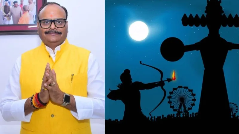 लखनऊ: डिप्टी सीएम ब्रजेश पाठक ने दी विजयदशमी की बधाई, कहा- श्रीराम की परंपरा हम सब निभा रहे