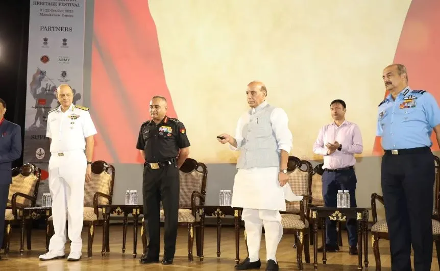 राजनाथ सिंह ने सैन्य विरासत महोत्सव के पहले संस्करण का किया उद्घाटन, परियोजना उद्भव भी किया शुरू 
