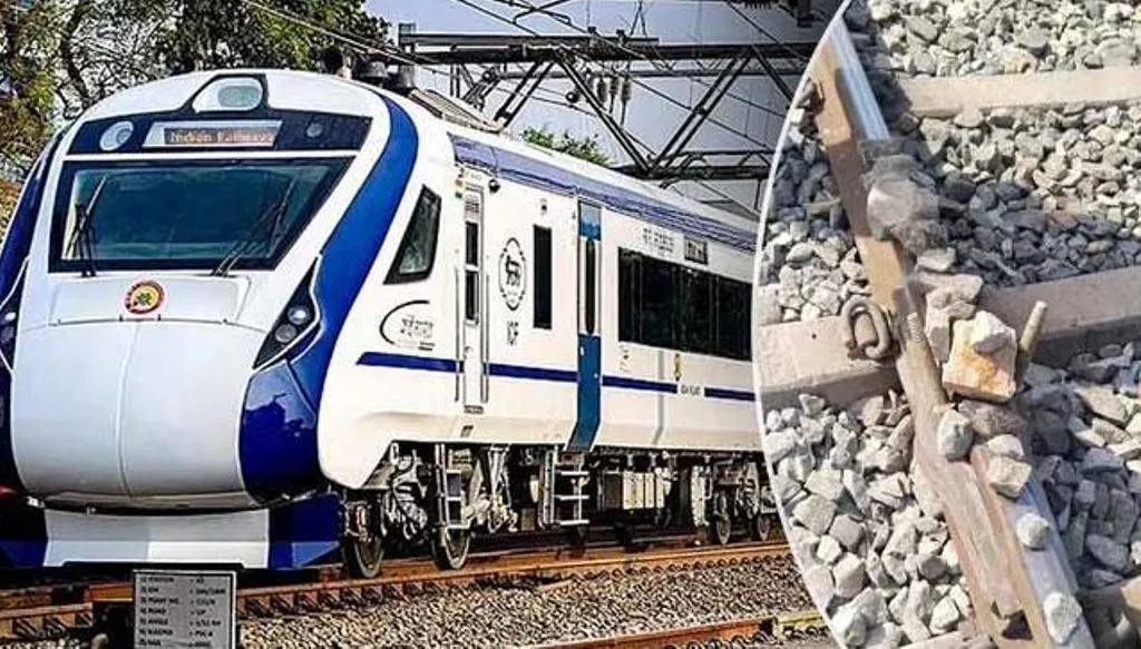 राजस्थान: शरारती तत्वों ने की वंदे भारत ट्रेन को बेपटरी करने की कोशिश, ट्रैक पर रखे पत्थर, ड्राइवर की सूझबूझ से टला हादसा