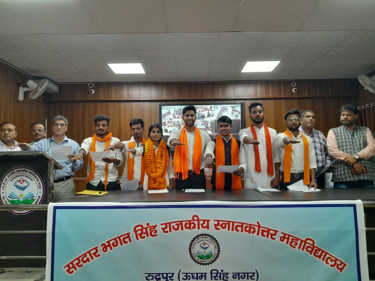 रुद्रपुर: छात्रसंघ चुनाव में शिवानी,सचिन,अनमोल,अभिषेक ने मारी बाजी