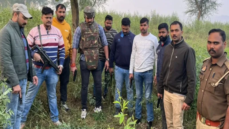 कौशांबी : 25 हजार के इनामी बदमाश को पुलिस मुठभेड़ में लगी गोली, गिरफ्तार