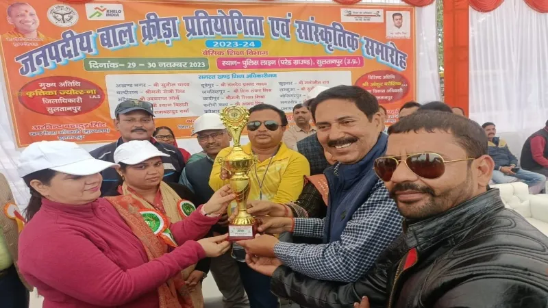 परिषदीय बाल क्रीड़ा प्रतियोगिता : लगातार आठवीं बार भदैया ब्लाक बना ओवरआल चौंपियन
