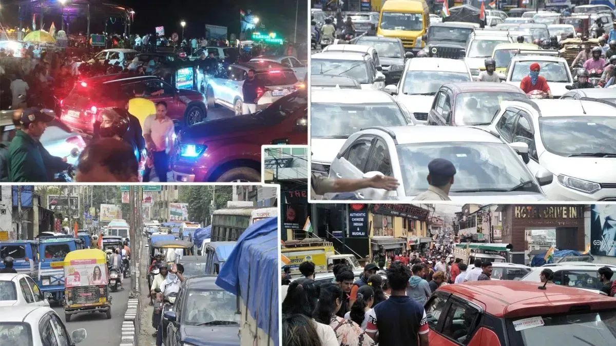 हल्द्वानी: बॉटल नेक चोक, टुकटुक के पीछे पूरा ट्रैफिक