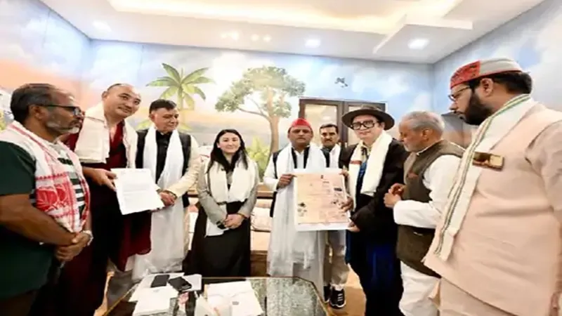 निर्वासित तिब्बती संसद के स्पीकर ने की अखिलेश यादव से मुलाकात, जताई यह चिंता
