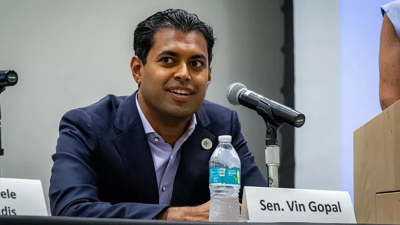 न्यूजर्सी में भारतीय मूल के सीनेटर भारतवंशी  Vin Gopal की तीसरी जीत,  40 जिलों से 120 सदस्य में हुआ कड़ा मुकाबला