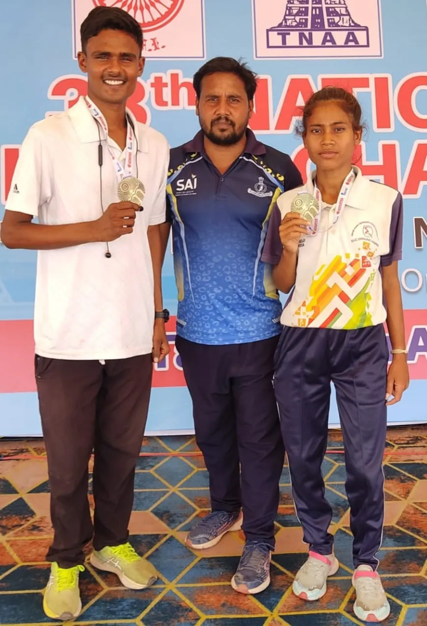 उन्नाव के नितिन व सरोजनी ने तमिलनाडु में लहराया यूपी का झंडा, झटके दो स्वर्ण पदक  