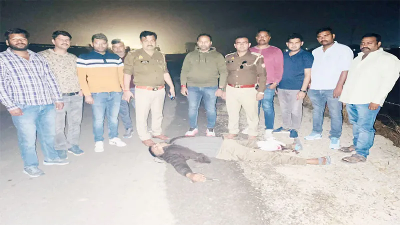 कानपुर: फर्जी पुलिस अधिकारी से असली पुलिस की फिर हुई मुठभेड़, पैर में लगी गोली, गिरफ्तार
