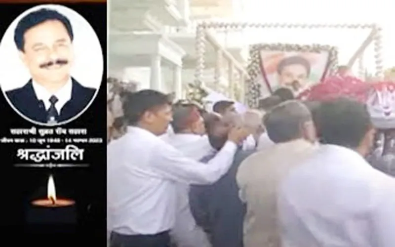 लखनऊ: अंतिम यात्रा पर निकले सुब्रत राय सहारा, थोड़ी देर में बैकुंठधाम पर होगा अंतिम संस्कार