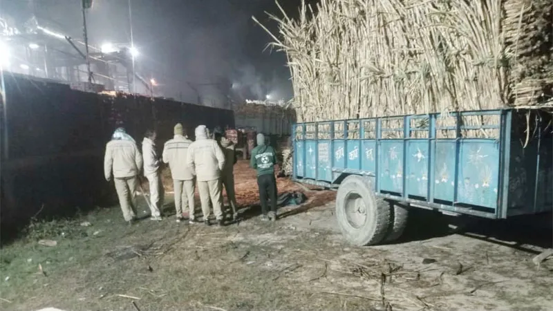 सीतापुर: क्रेशर पर गन्ना लेकर गए किसान की ट्रैक्टर-ट्रॉली के नीचे दबकर मौत, परिजनों में कोहराम