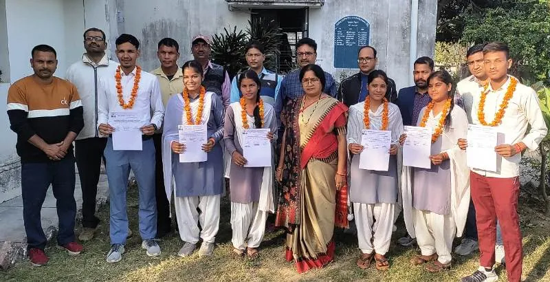 रामनगर: मालधन डिग्री कालेज में प्रीति बनी अध्यक्ष