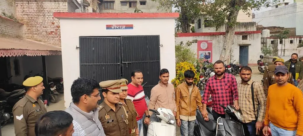 रामपुर: चोरी के नौ वाहनों के साथ बरेली के दो चोर गिरफ्तार 